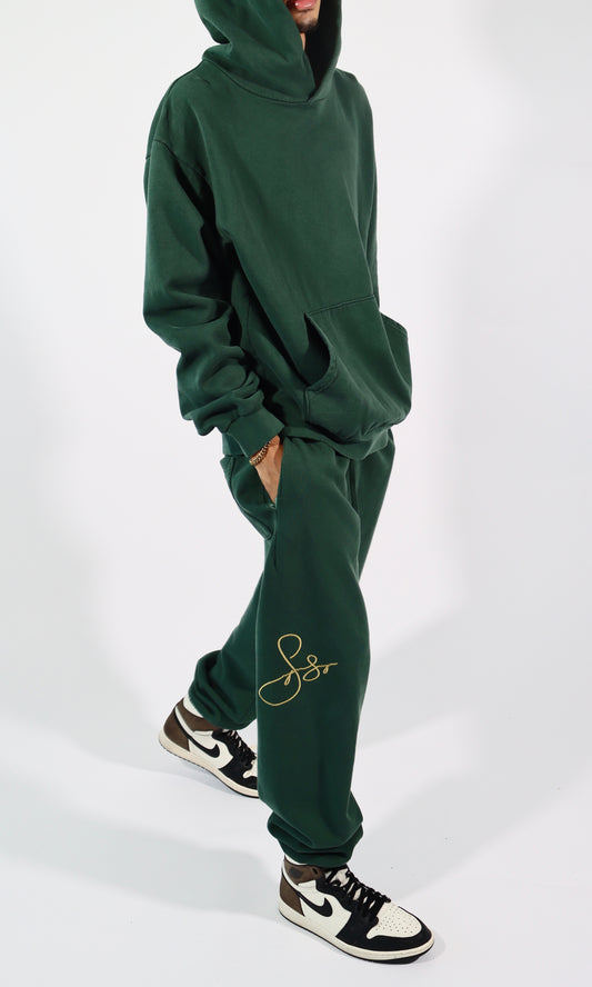 Embroidered Originals Sweatsuit - Morgan Green