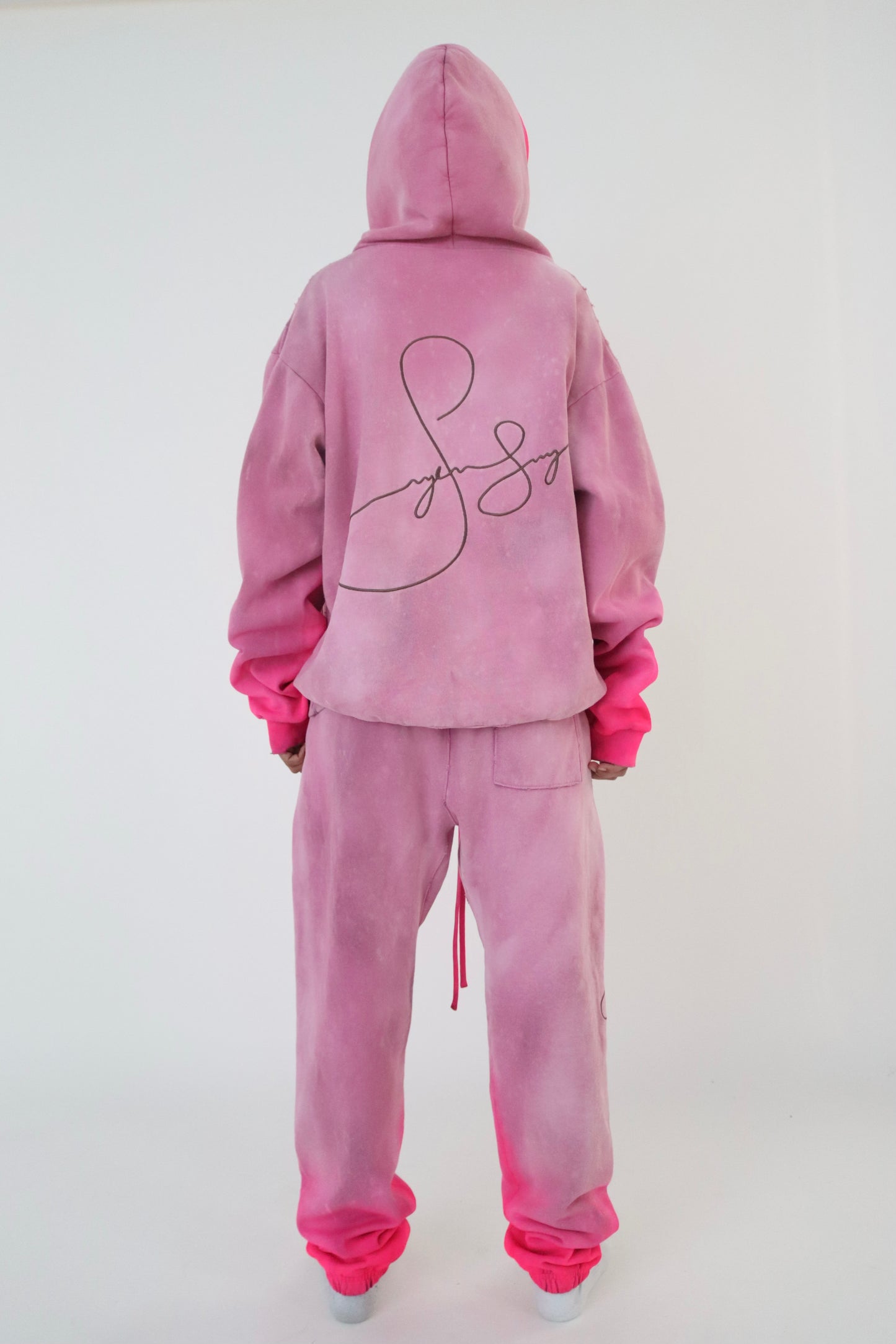 Ombré Signature Sweatsuit - Pink